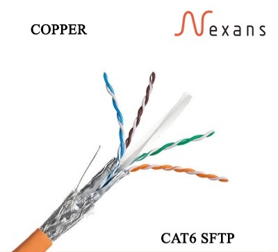 کابل شبکه cat6 نکسانز sftp بدون تست